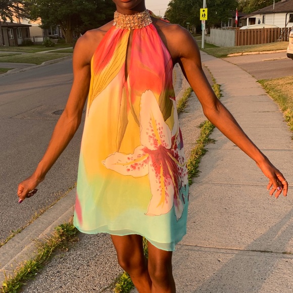 Halter Baby Doll Dress - Picture 1 of 4